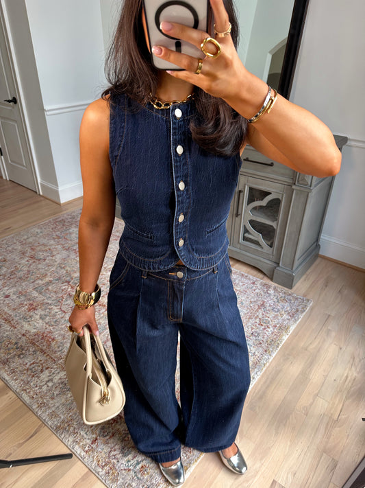 Indigo Denim Vest