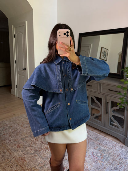 Bluebell Denim Cape Jacket
