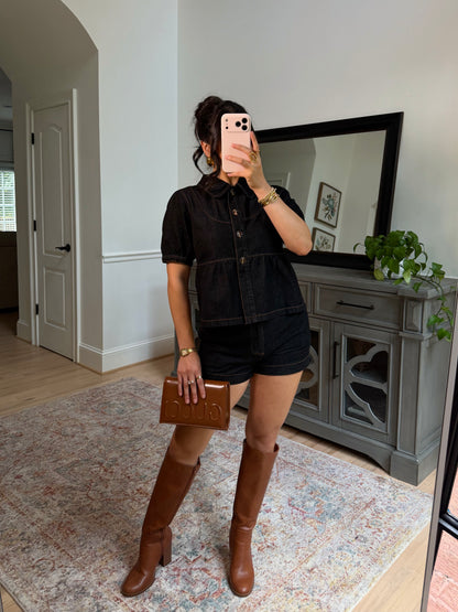 Kensington Black Denim Set