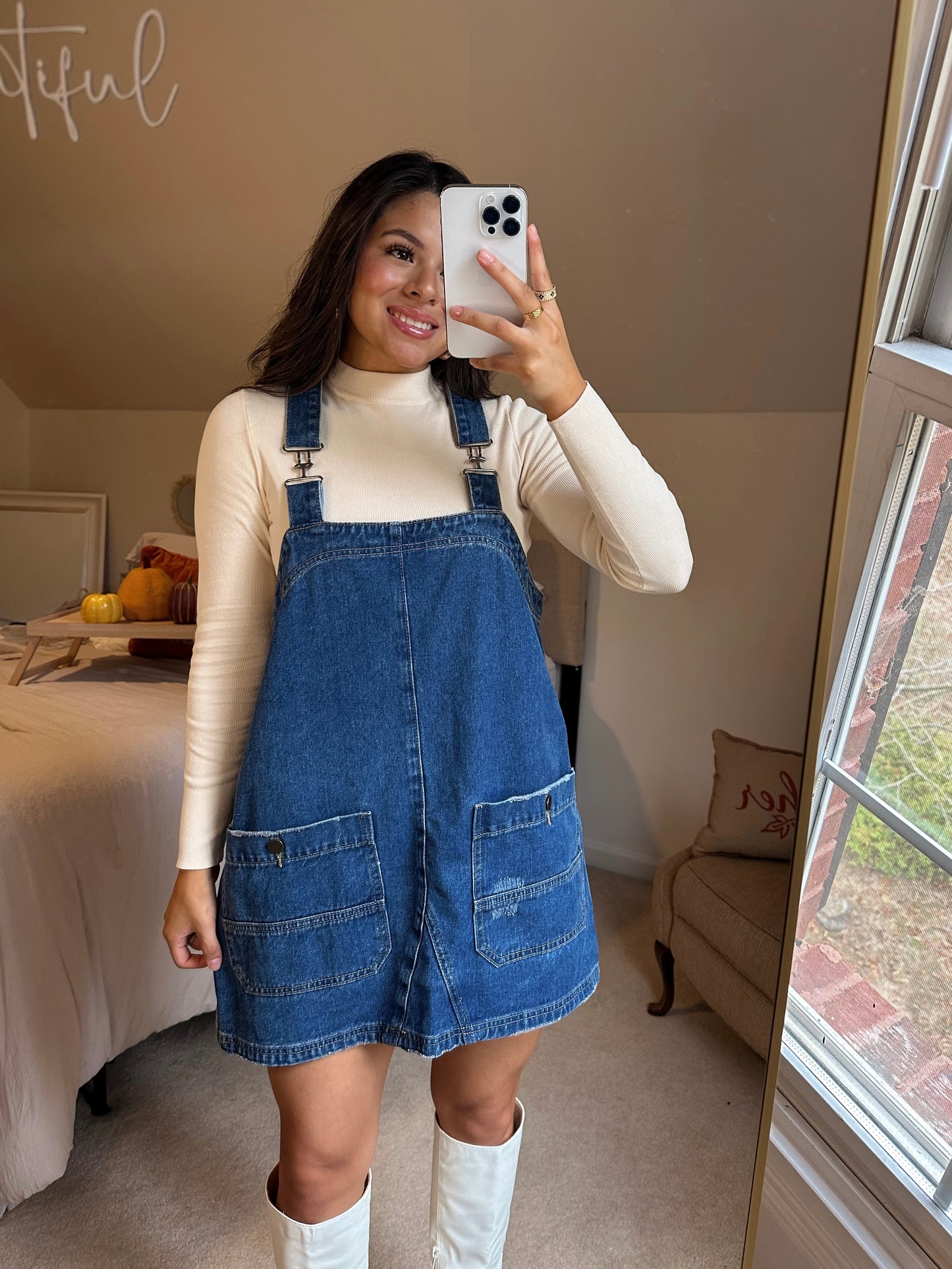 Denim Overall Dress