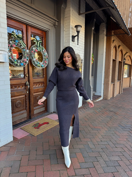 The Winter Evening Knit Dress