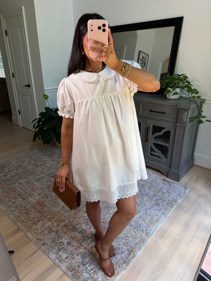 Charming White Babydoll Dress