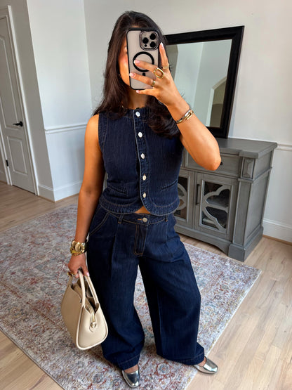 Indigo Wide Leg Jeans