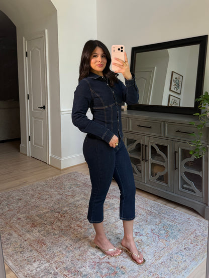 Brooklyn Denim Button-Up Top