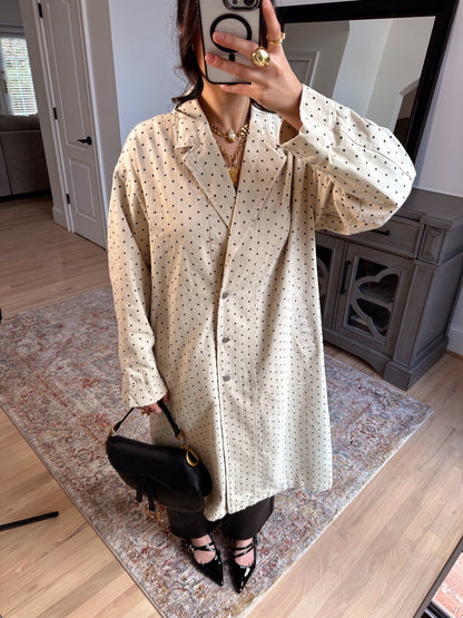 The Parisian Polka Dot Coat