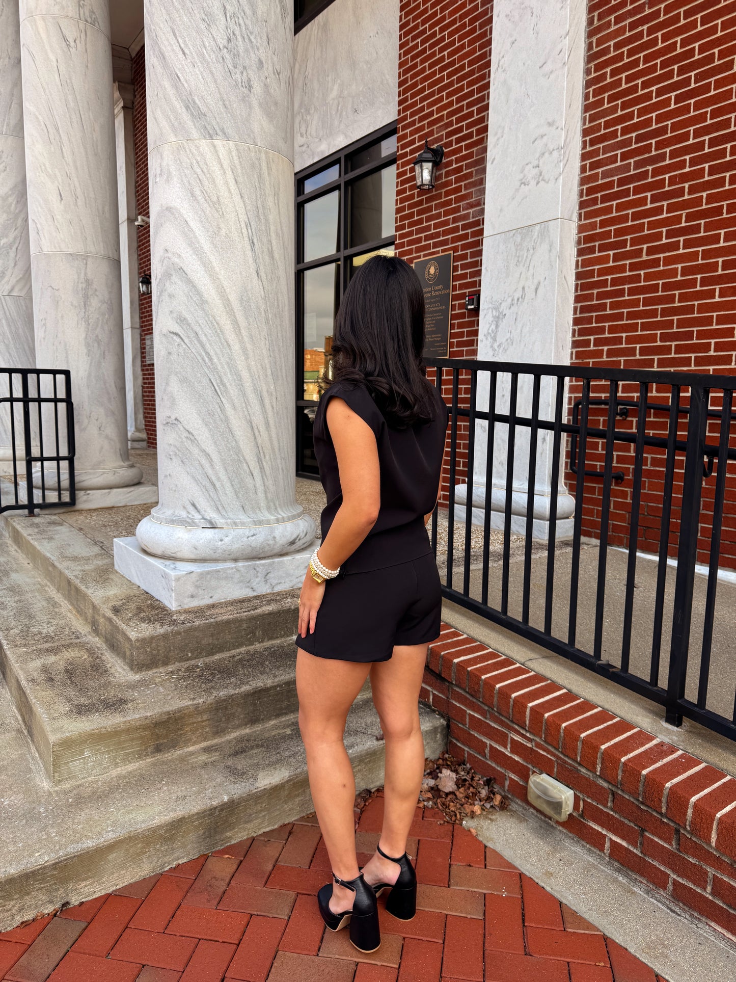 The Signature Black Top & Skort Set