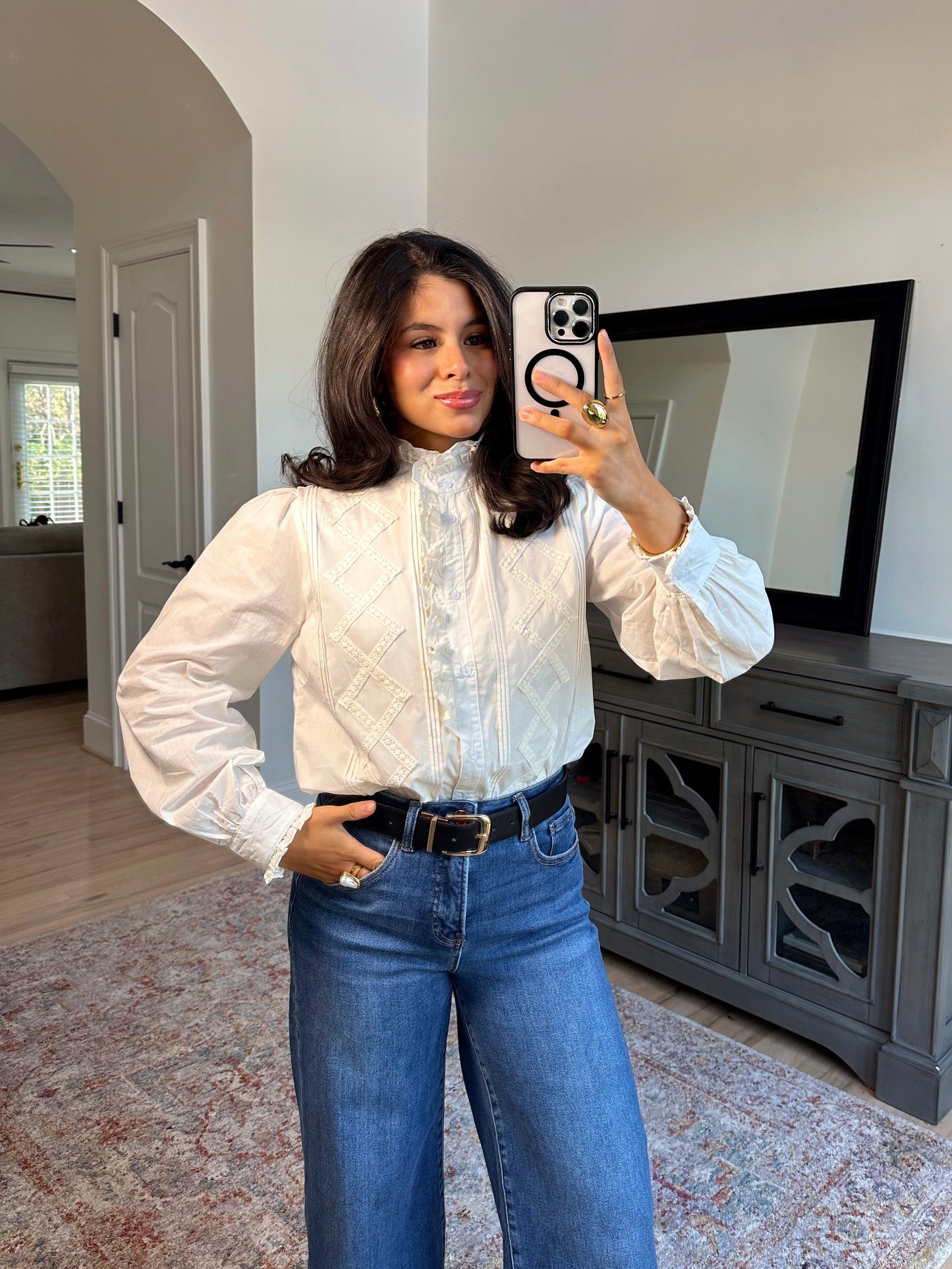 Sunday Brunch Button-Up Top