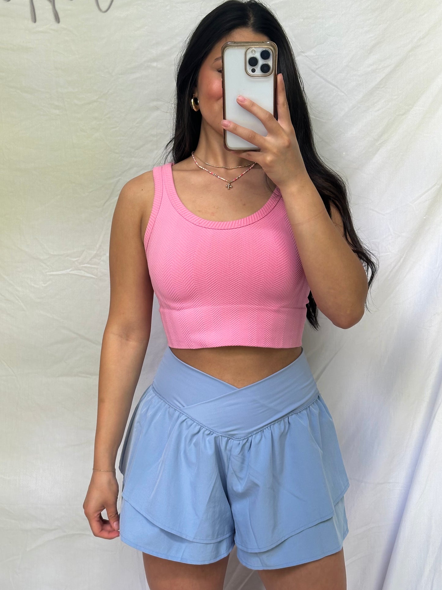 Pink Cropped Tank