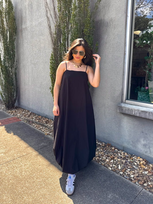 Black Bubble Maxi Dress