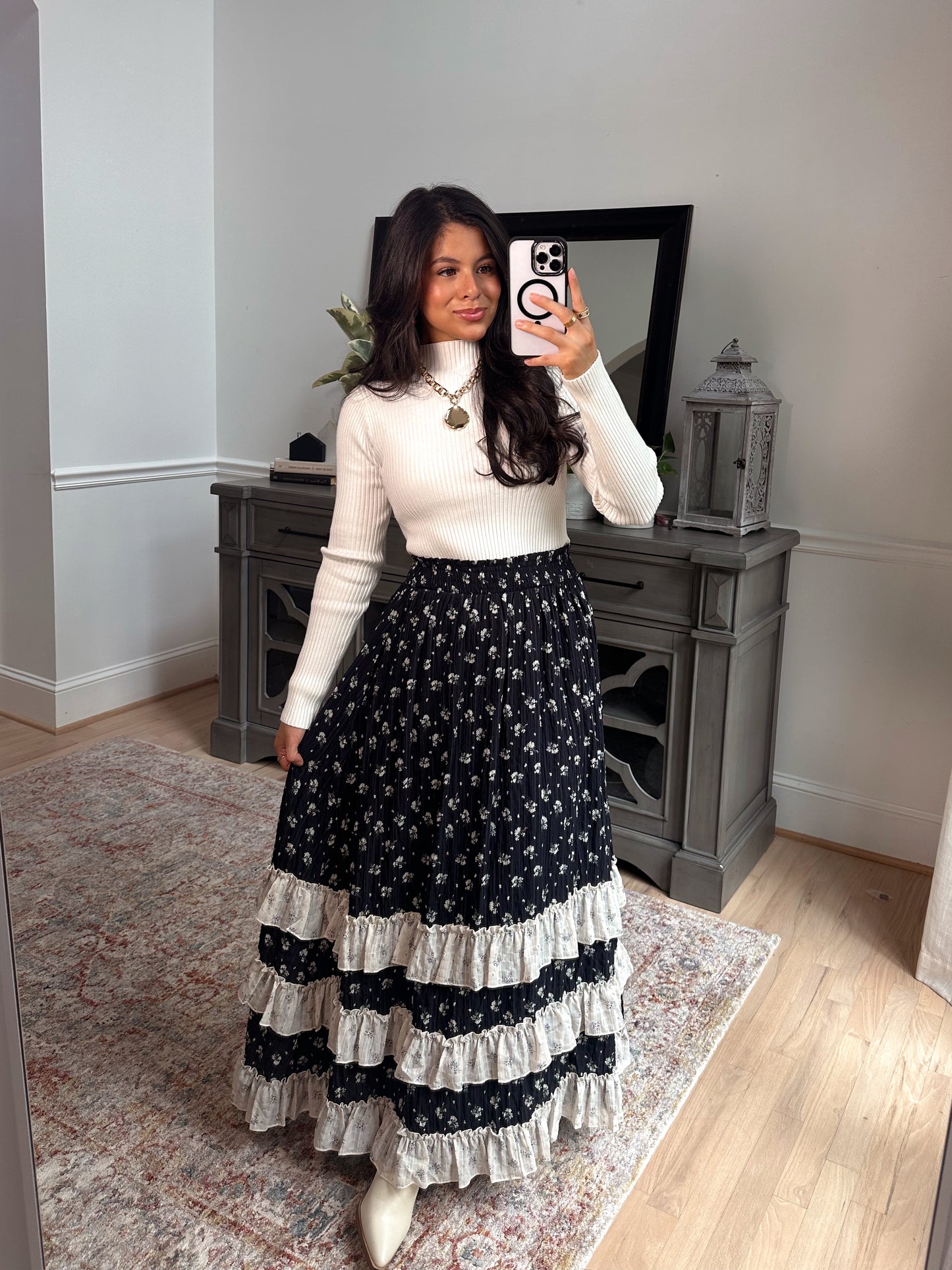 Midnight Garden Maxi Skirt