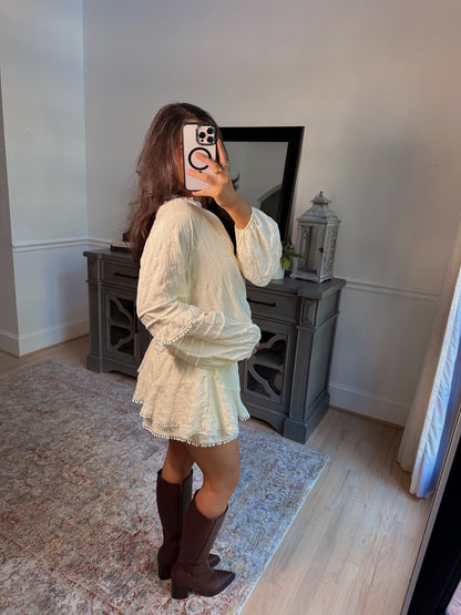 Chai Latte Ruffle Romper