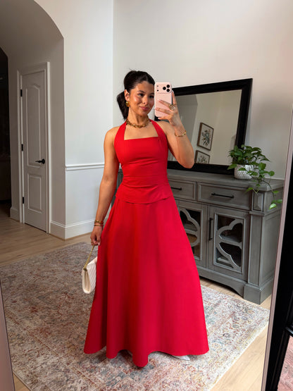 Love Letter Red Top & Skirt Set