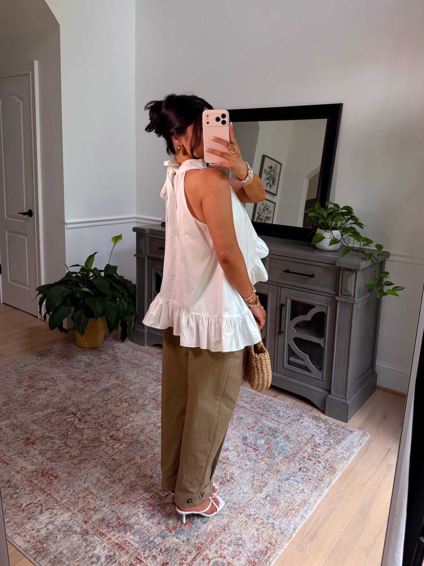 Sandbar Khaki Pleated Pants