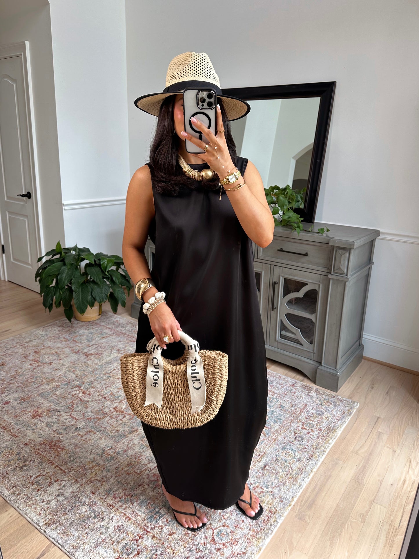 Midnight in Monaco Silk Dress