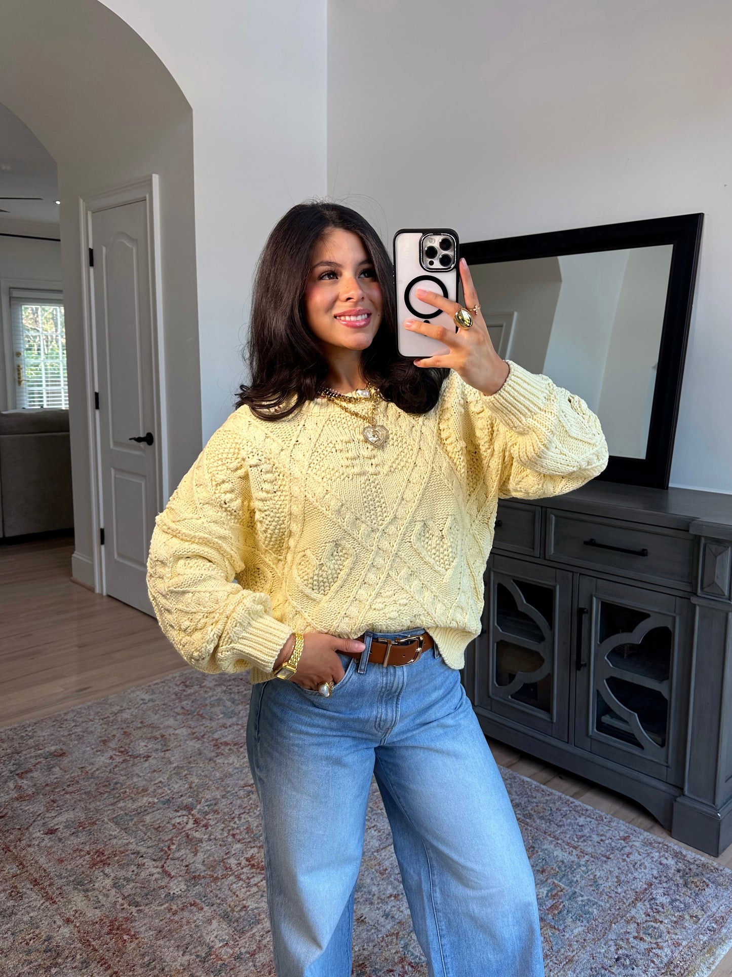 Honey Bloom Knit Sweater