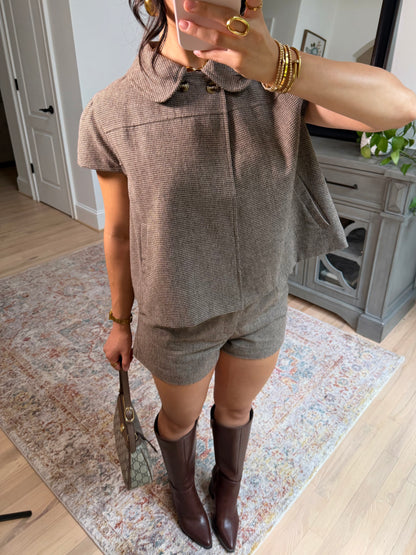 The Blair Houndstooth Top