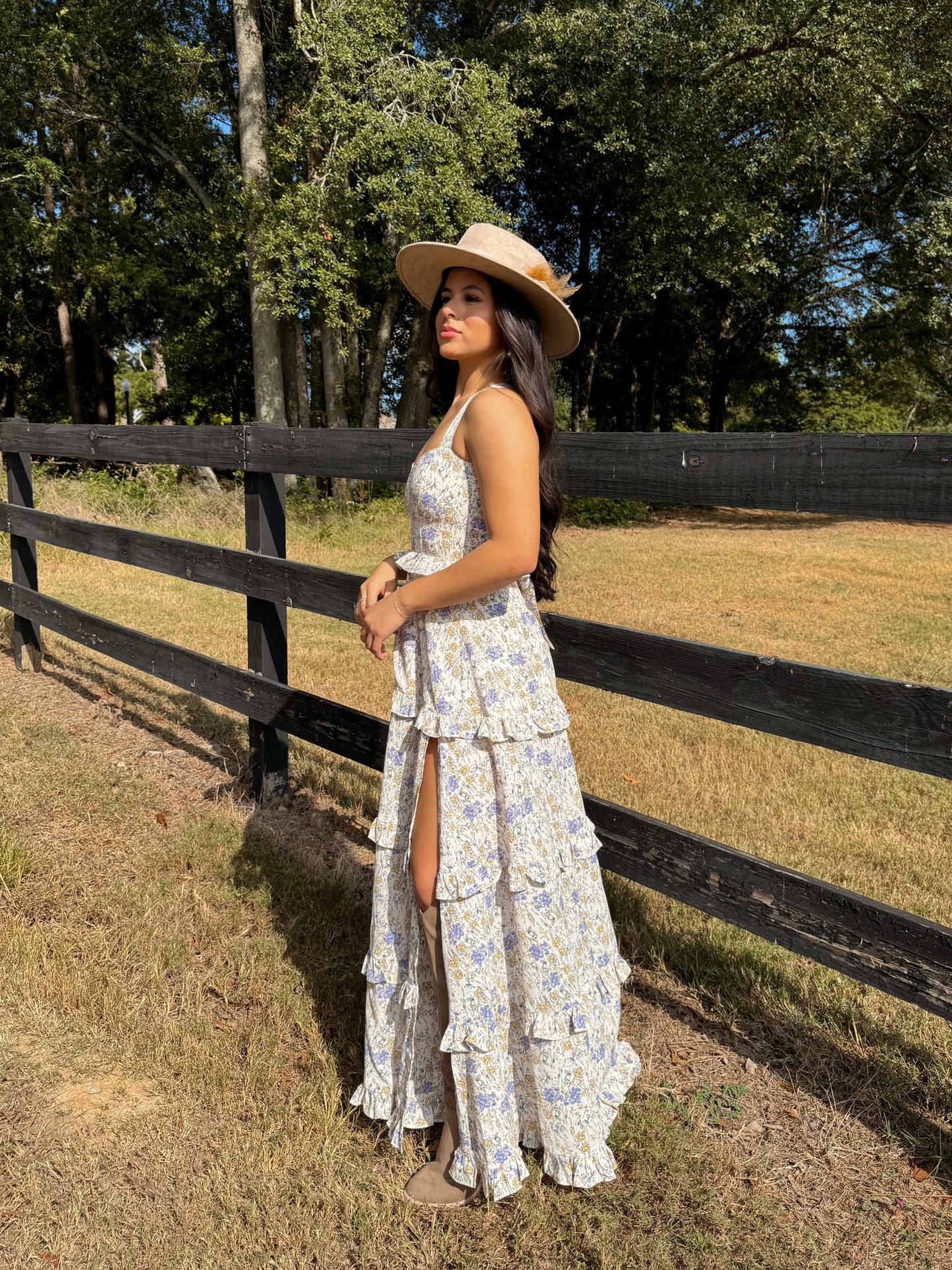 Wildflower Leg Slit Maxi Dress