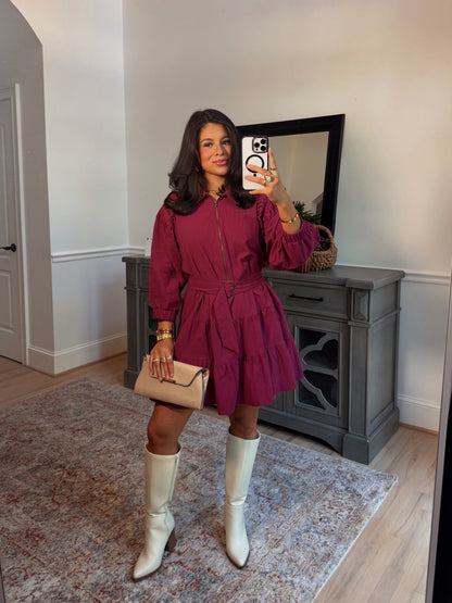 The Rich Roast Plum Dress