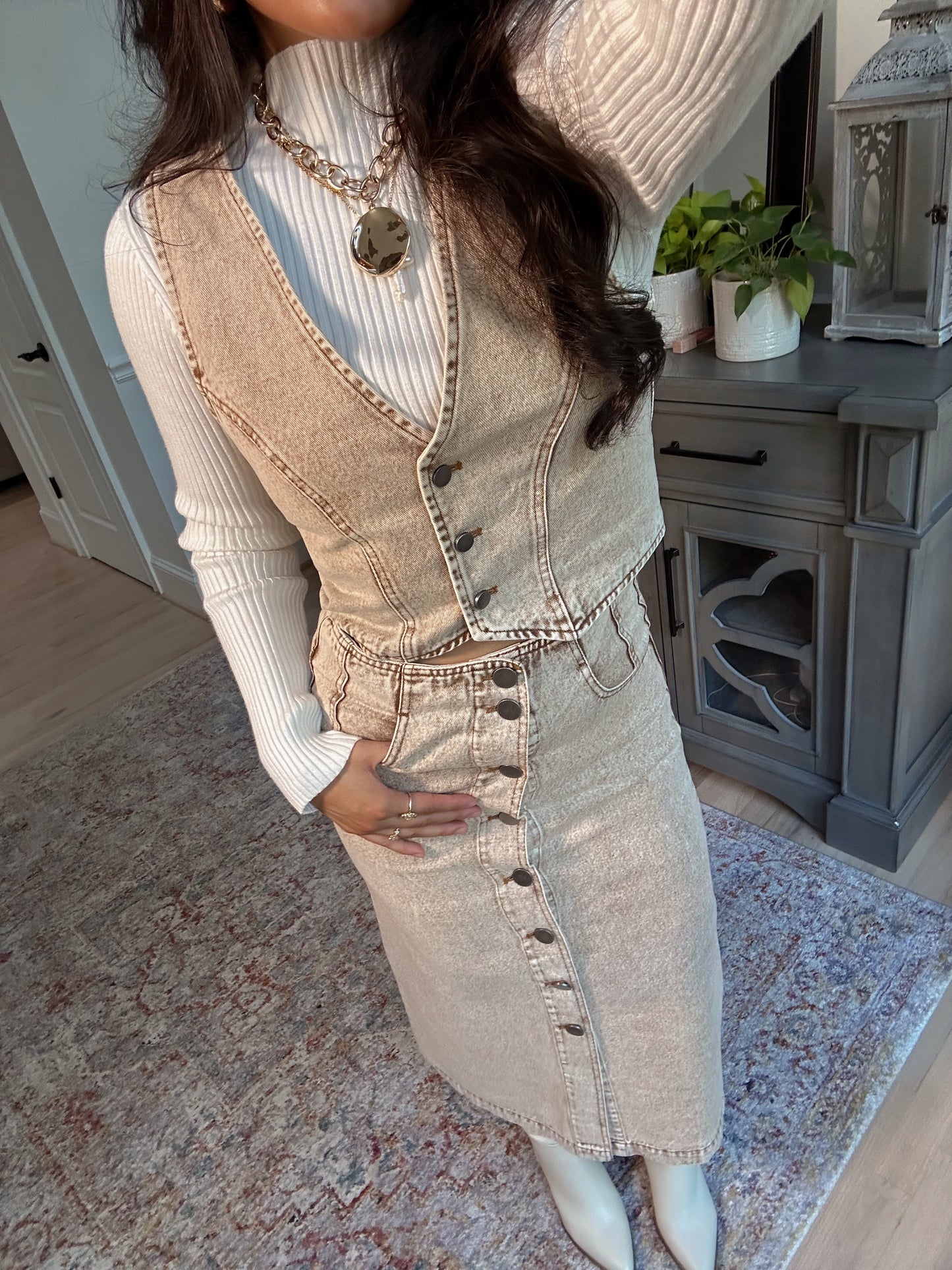 Honey Crisp Denim Set