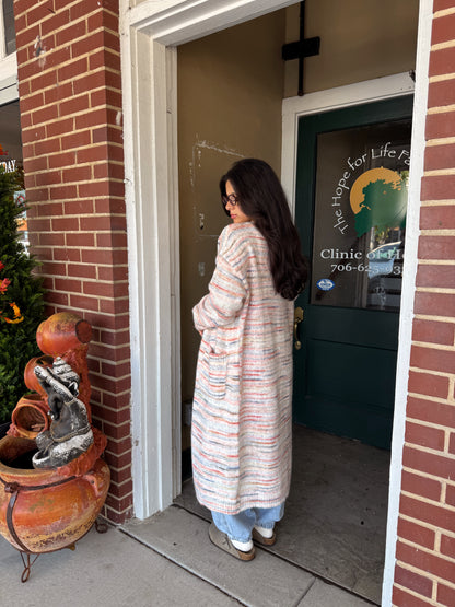 Skittles Open Midi Cardigan
