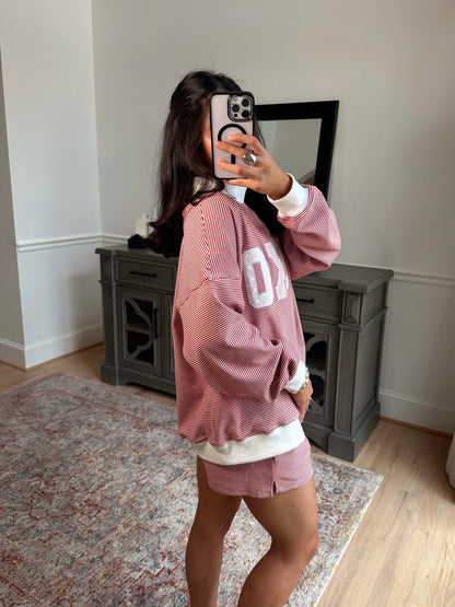 XOXO Mockneck Striped Set