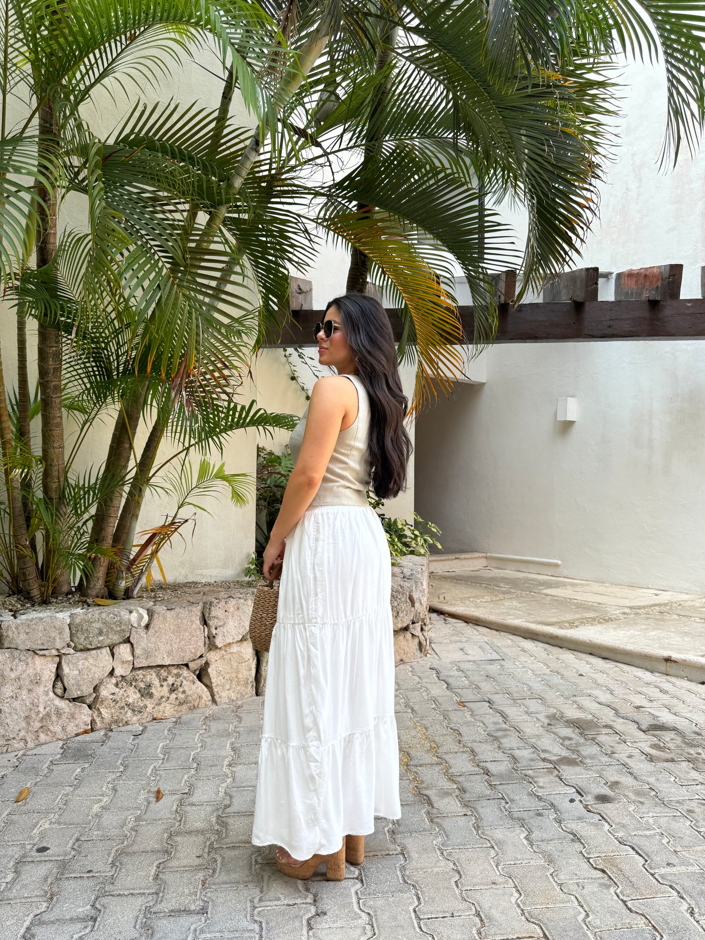 White Maxi Skirt