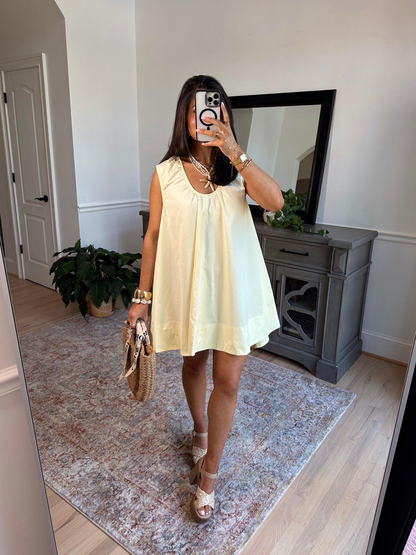 Limone Sorbet Flowy Dress