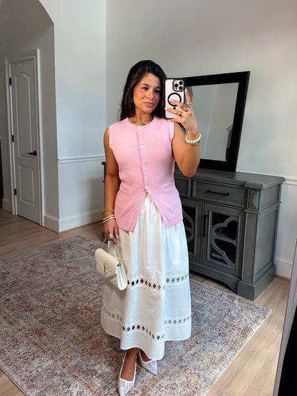 Celeste Knit Button-Up Vest