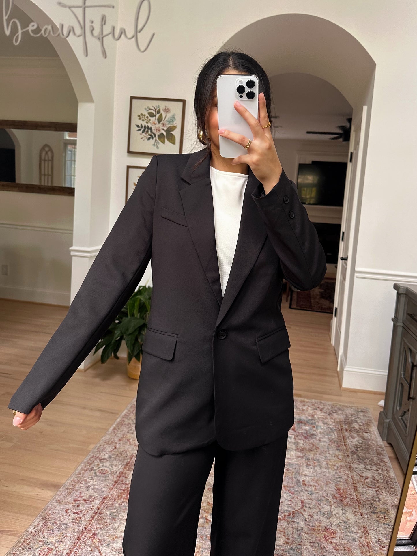 Black Blazer & Trouser Set
