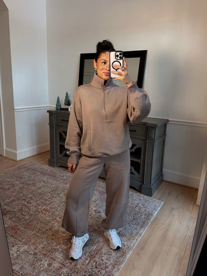 Stone Quarter Zip & Jogger Set