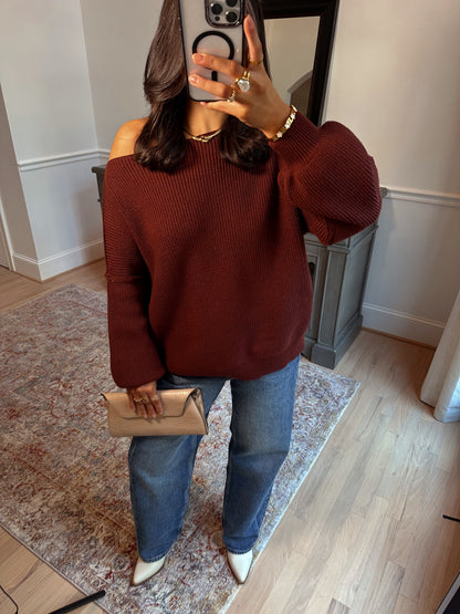 Hot Chocolate Slouchy Sweater