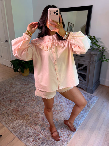 Monroe Baby Pink Shorts