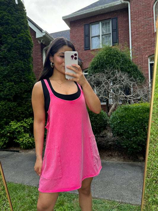 Pink Romper Active Dress