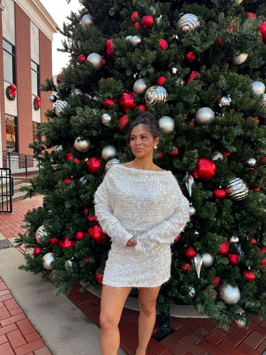 The Champagne Sequin Skirt