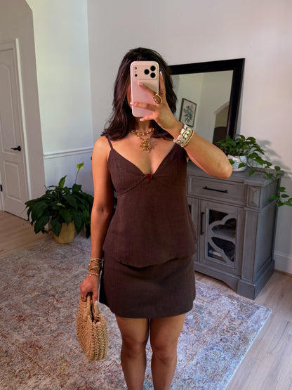 Driftwood Linen Skirt