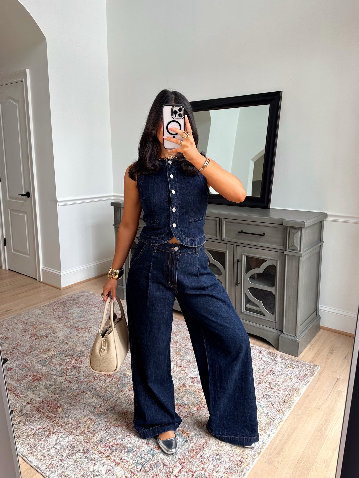 Indigo Wide Leg Jeans
