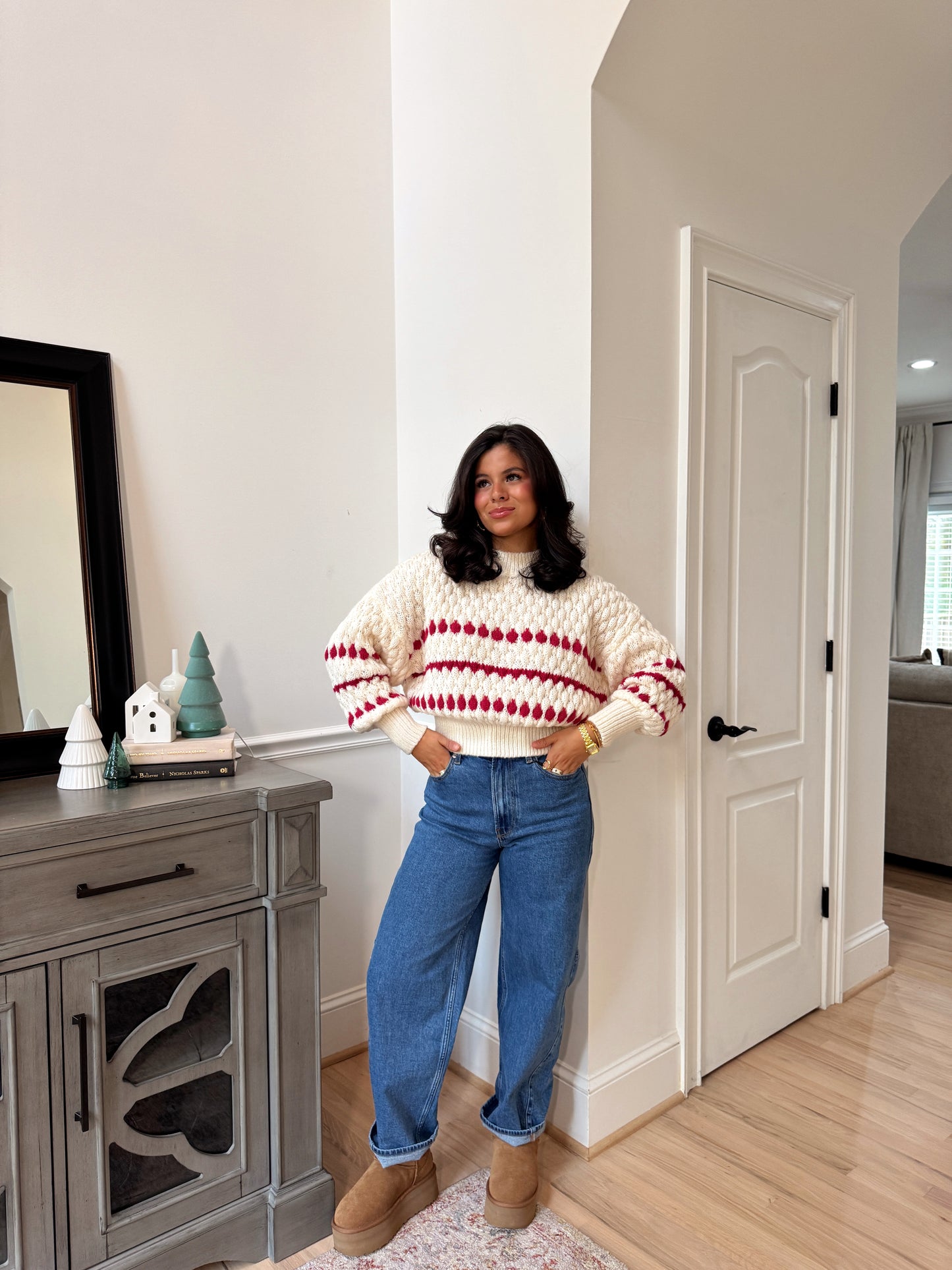 Peppermint Bark Knit Sweater