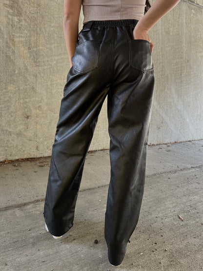 Signature Leather Cargo Pants