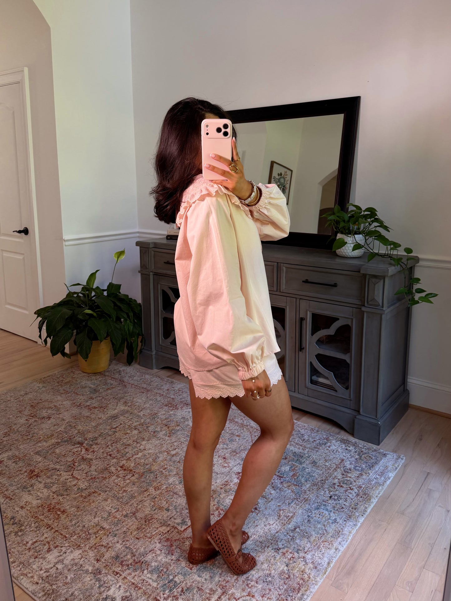 Monroe Baby Pink Shorts