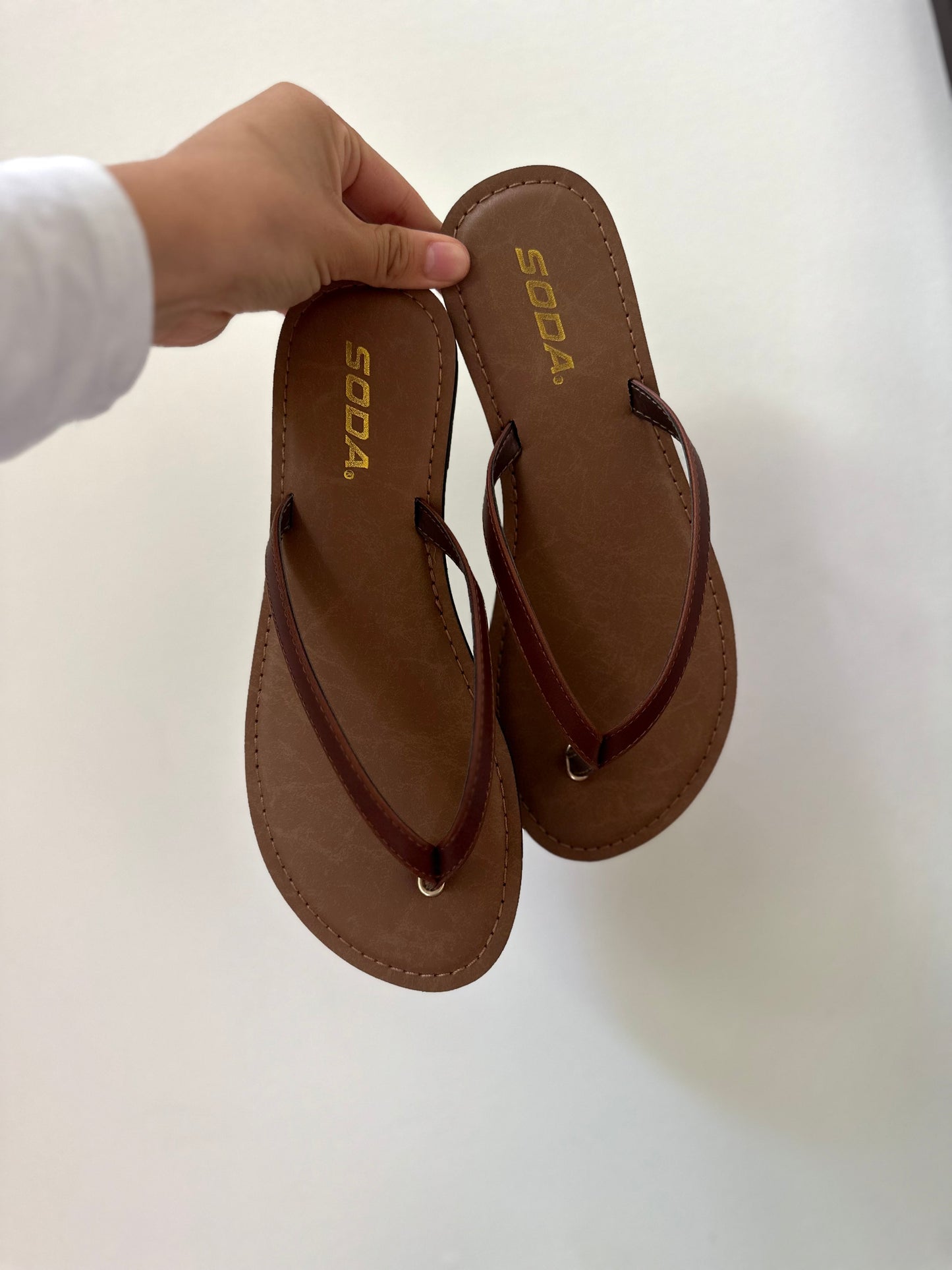 Brown Staple Sandals