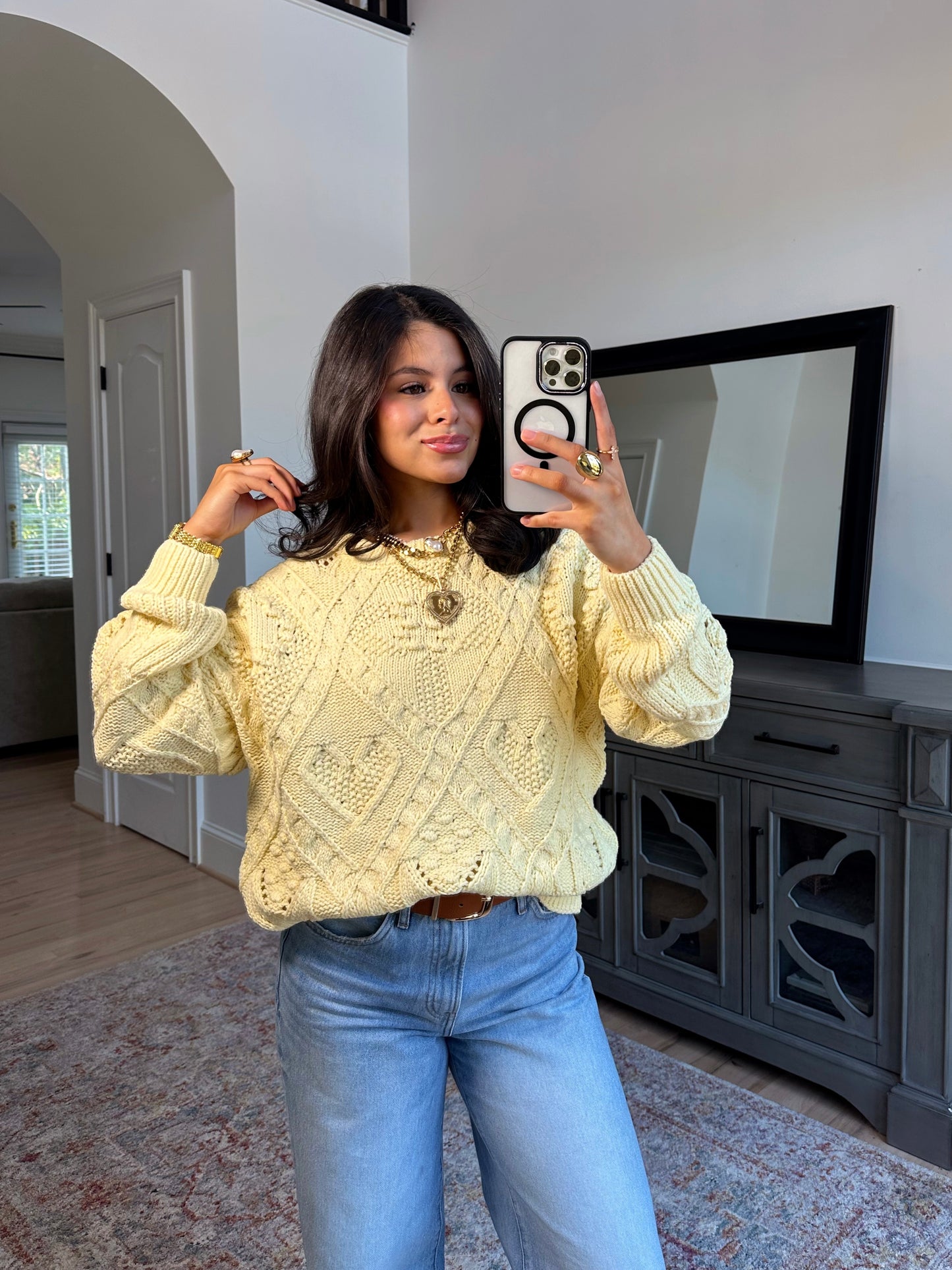 Honey Bloom Knit Sweater