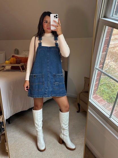 Denim Overall Dress