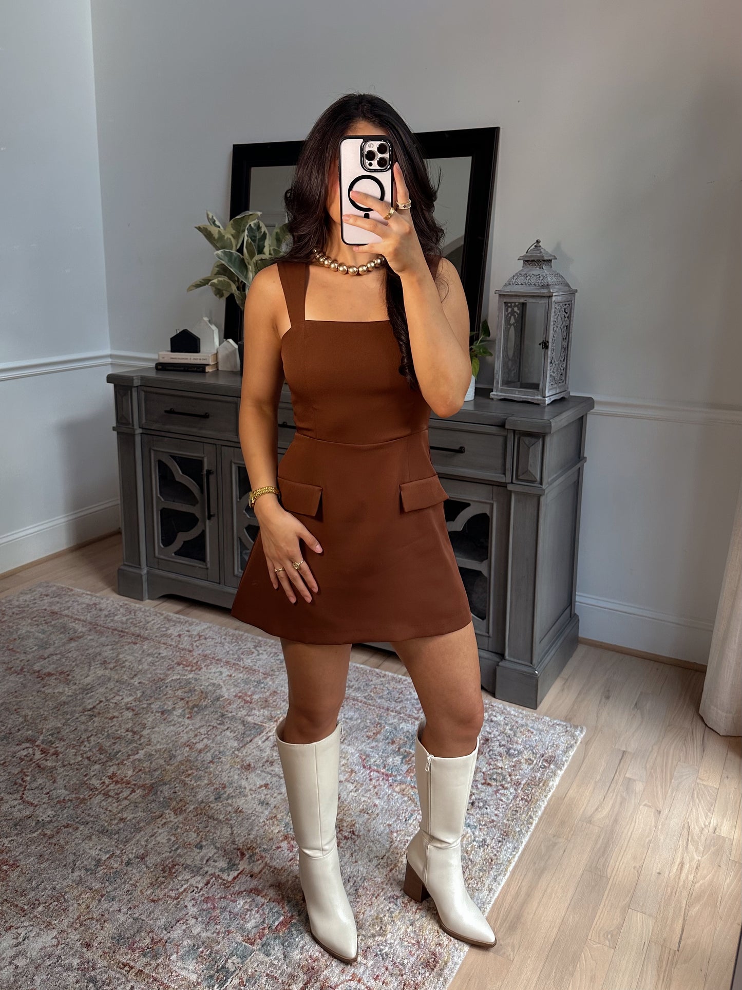 Chestnut Lane Pocket Romper Dress