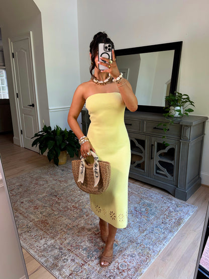 Soft Sunrise Knit Midi Dress