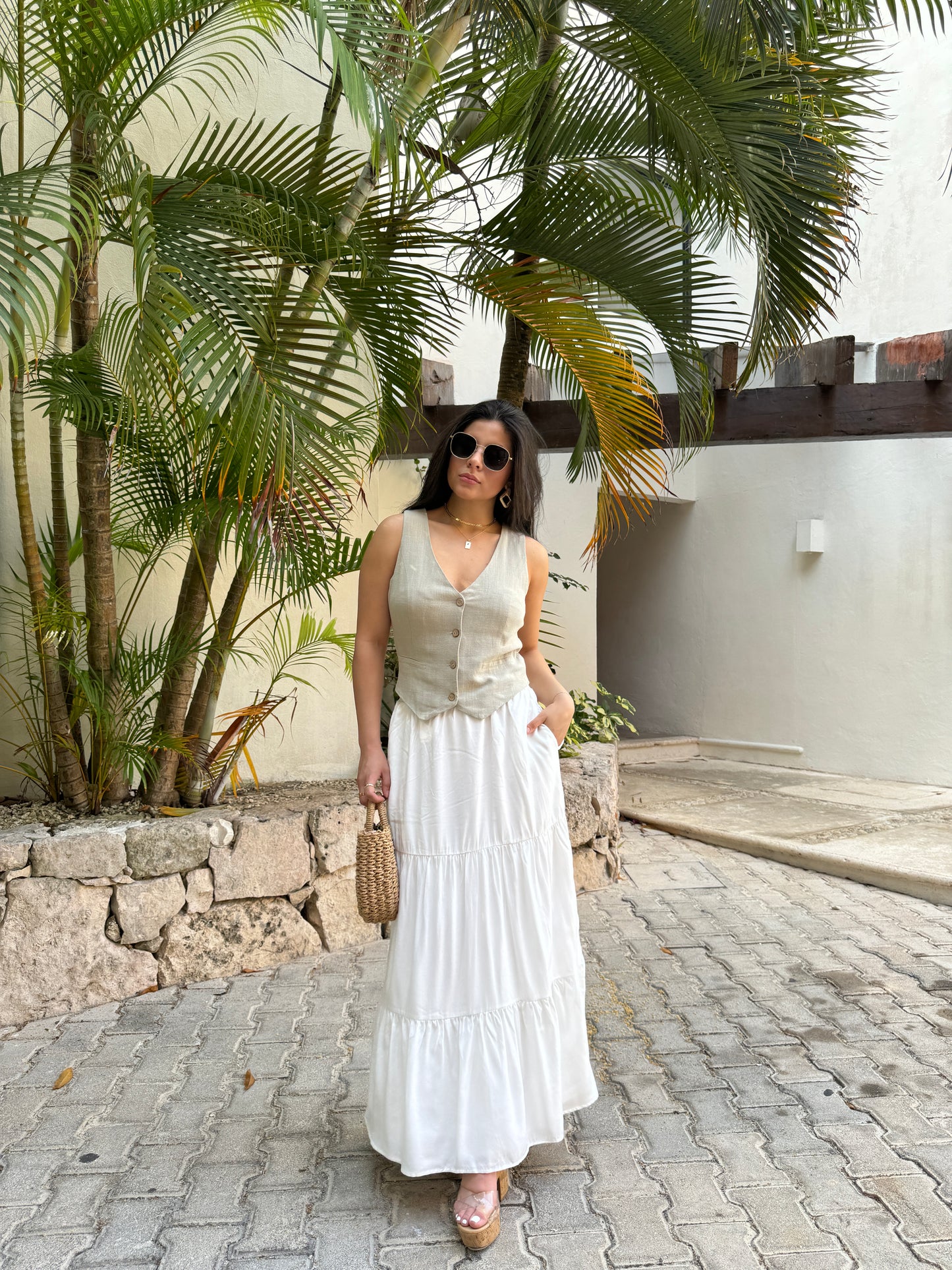 White Maxi Skirt