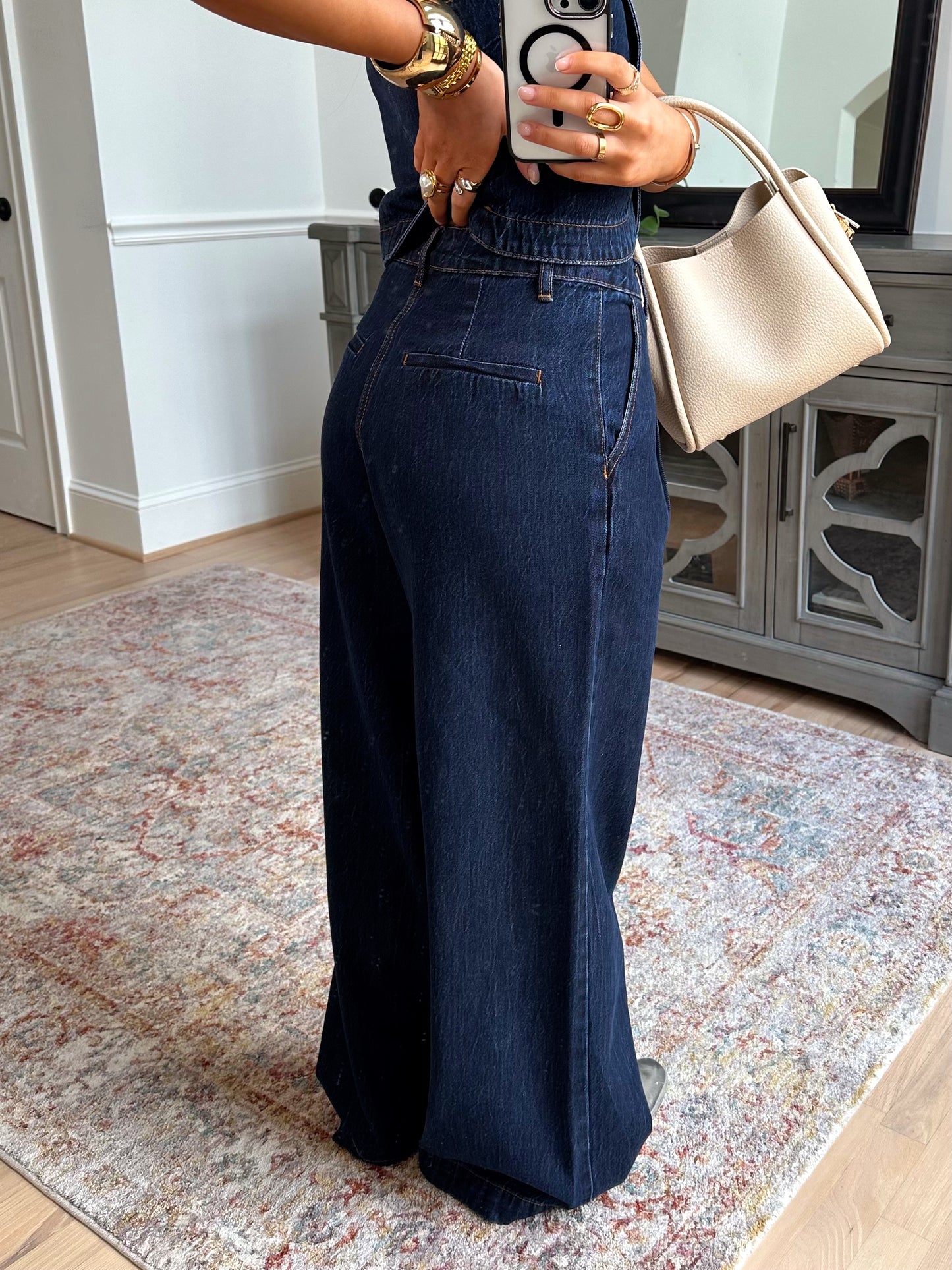 Indigo Wide Leg Jeans