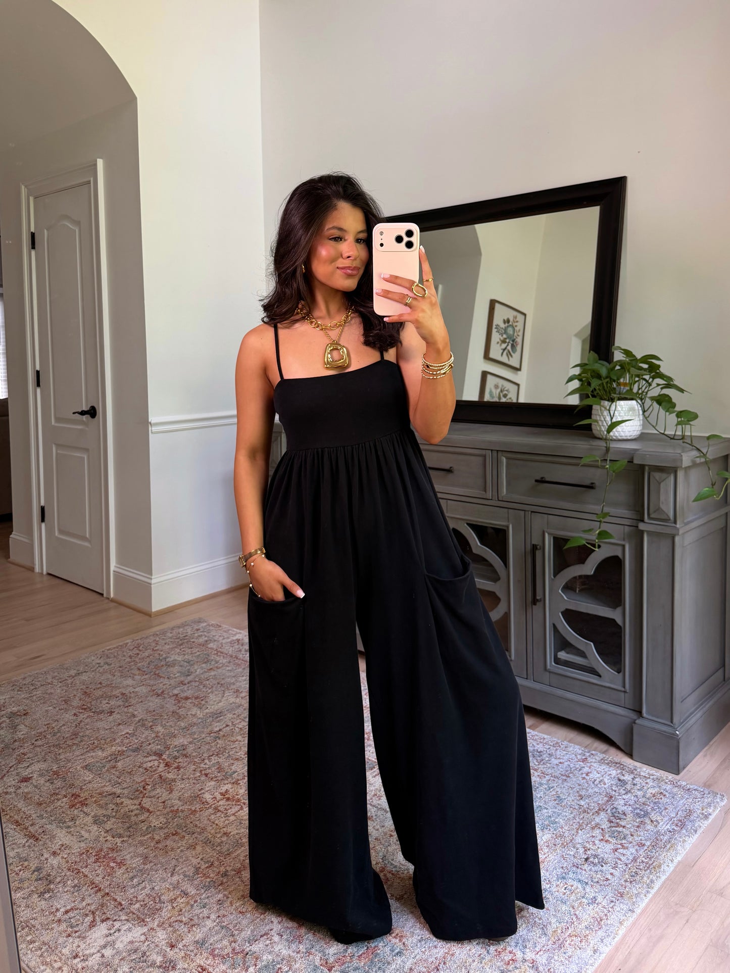 Weekend Muse Black Jumpsuit