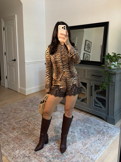 Ashton Animal Top & Shorts Set