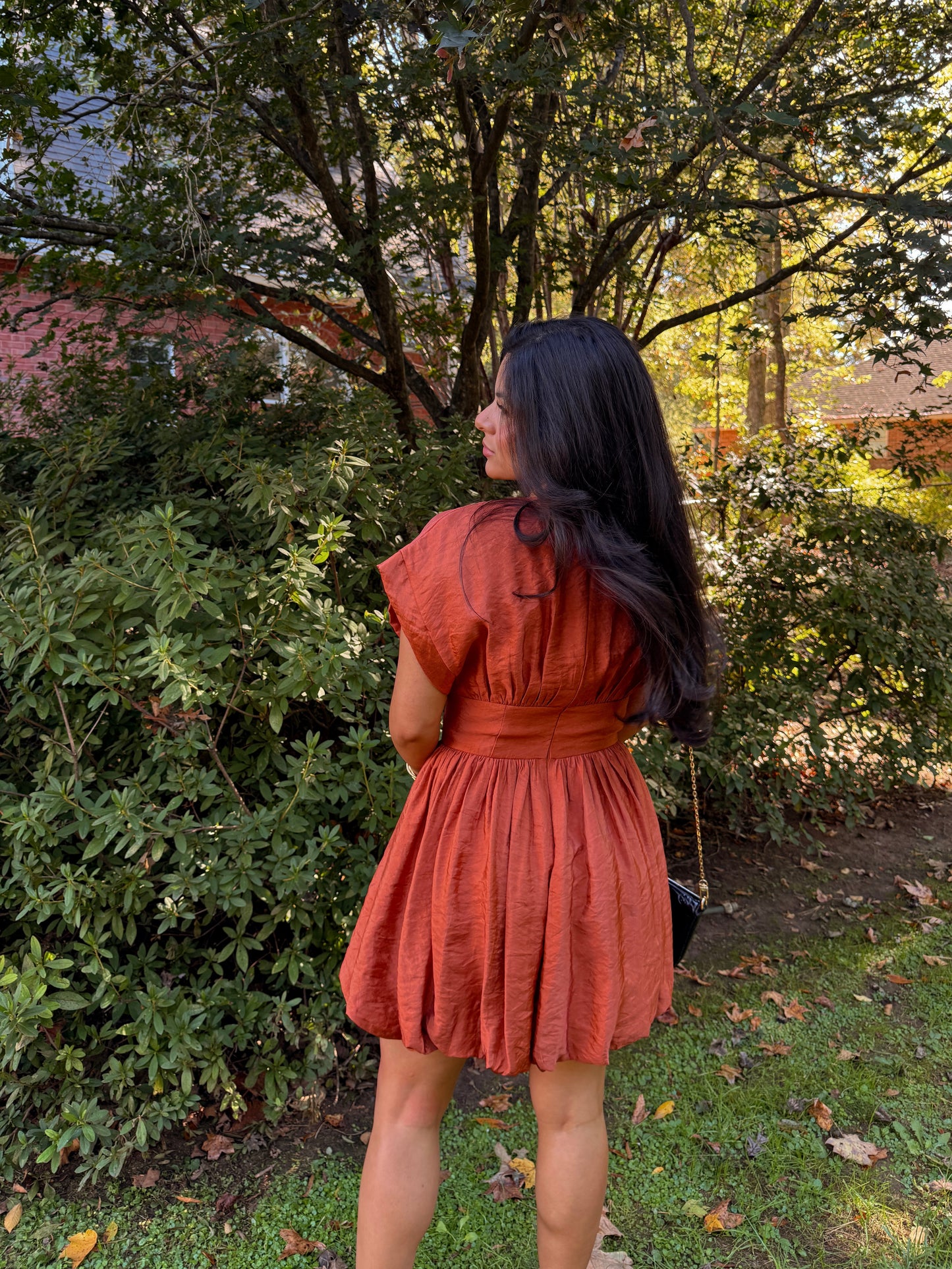 Pumpkin Spice Bubble Dress