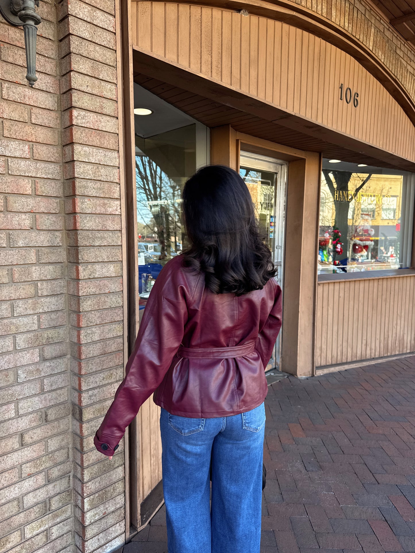 The Verona Burgundy Trench Coat